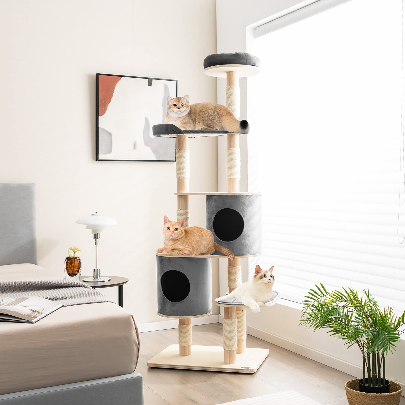 Tall modern cat tree sales