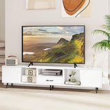 Tangkula White TV Stand for TVs up to 90 Inch