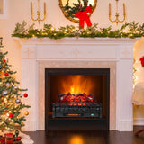 Tangkula 26 Inch Electric Fireplace Insert Log