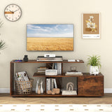 Tangkula 60" TV Stand with Charging Station