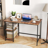 Tangkula Home Office Computer Desk with 2 Storage Shelves