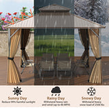 Tangkula 12x12 FT Hardtop Gazebo