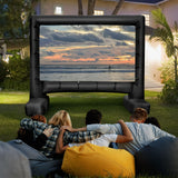 Tangkula Inflatable Projector Screen, Blow Up Mega Movie Screen with Air Blower