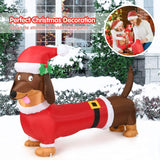 Tangkula 5.2 ft Inflatable Long Weiner Dog, Blow Up Yard Decoration