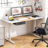 Tangkula 55” x 28” Height Adjustable Electric Standing Desk, Ergonomic Sit Stand Desk