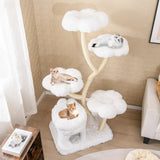 Tangkula 65 Inch Tall Cat Tower with Sisal Scratching Posts