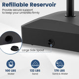 Tangkula 176 Lbs Umbrella Base with Wheels