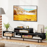 Tangkula 3 Cubby TV Stand for TVs up to 70"