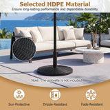 Tangkula Round Umbrella Base with Adjustable Knob