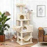 Tangkula 66 Inch Tall Cat Tree Multi-Level Cat Tower with Sisal Scratching Posts