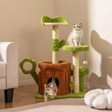 Tangkula 36 Inch Aesthetic Cat Tower with Sisal Scratching Posts & Board