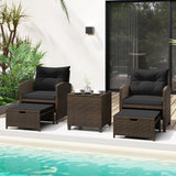 Tangkula Outdoor Chaise Lounge, Patio Wicker Lounge Chair w/ 4-Level Backrest, Heavy-Duty Metal Frame
