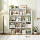 Tangkula 12 Cube 4-Tier Freestanding Storage Organizer Bookcase with Open Cubes