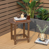 Tangkula 19 x 14.5 x 18 Inch Outdoor Side Table