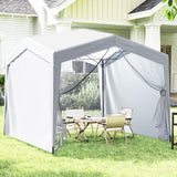 Tangkula 10x10Ft Pop up Canopy with Sidewalls UPF50+ Portable Outdoor Screen Tent