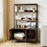 Tangkula Litter Box Enclosure with Shelves