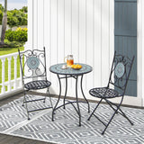 Tangkula 3 Pieces Patio Bistro Set