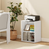 Tangkula 2-Cube Floor Standing Open Bookshelf 5-Position Adjustable Shelf