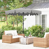 Tangkula 9 FT Patio Umbrella with Crank Handle