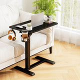 Tangkula Mobile Standing Desk with Cup Holder and Headphone Hook