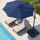 Tangkula 10 FT Solar Patio Umbrella with Base Included