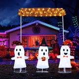 Tangkula Set of 3 Lighted Halloween Decorations Outdoor/Indoor