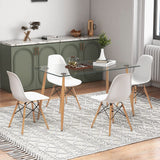 Tangkula 5 Pieces Dining Room Table Set, Modern Table & Chair Set for 4