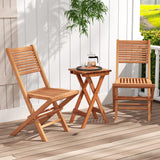 Tangkula Outdoor Dining Chairs with X-Shaped Support Set of 2/4