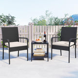 Tangkula 3 Pieces Patio Furniture Set
