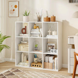 Tangkula 9-Cube Bookcase, 4-Tier Bookshelf with Open Compartments