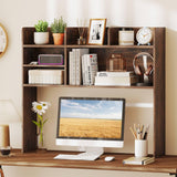 Tangkula Desktop Bookshelf for Computer Up to 32”（6 Shelves）