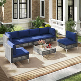 Tangkula 7 Piece Outdoor Furniture Set