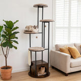 Tangkula Multi-Level Modern Cat Tree Tower with Platforms