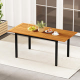Tangkula Extendable Patio Dining Table for 4-8 People