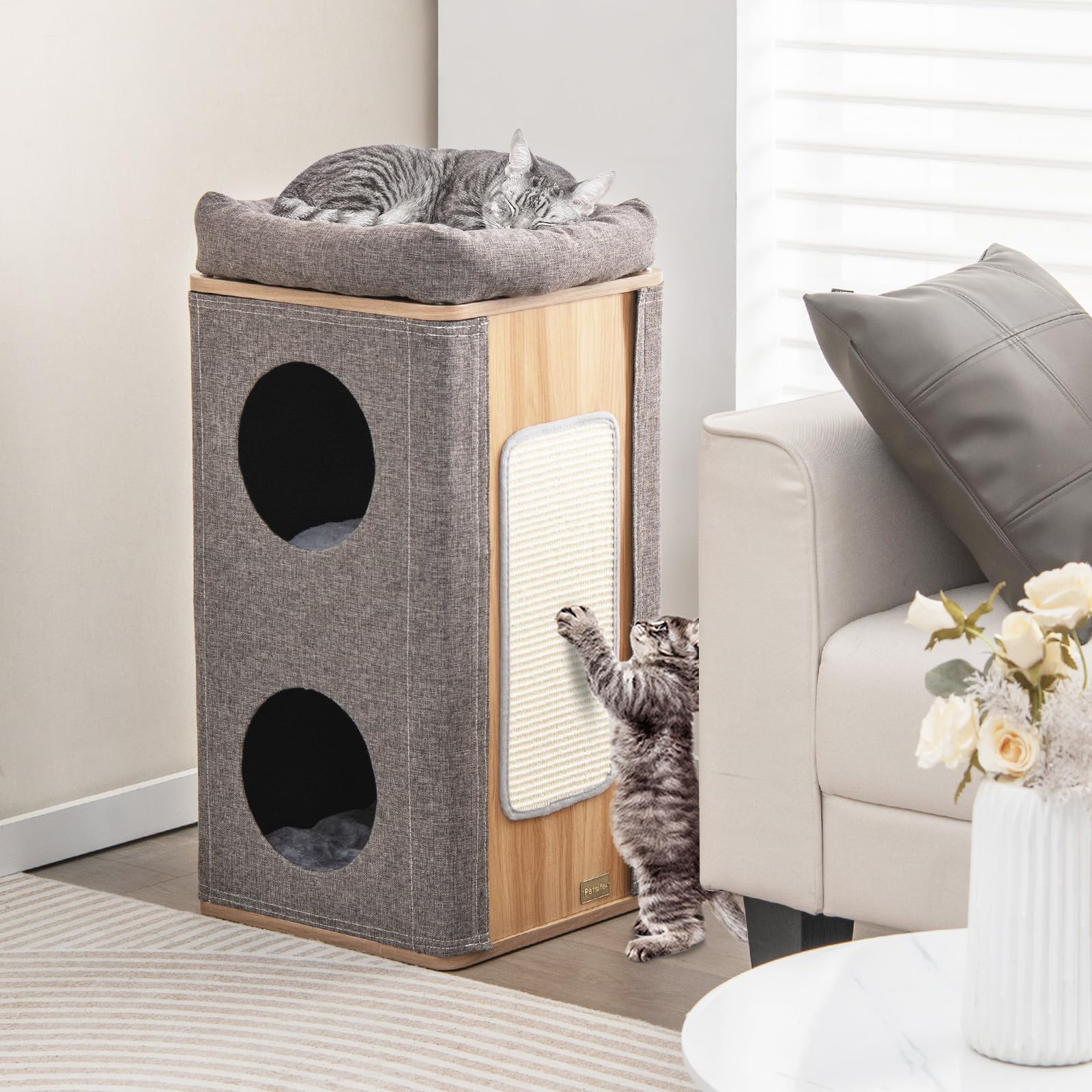 3-Story Cat Tree Condo - Tangkula