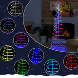 6FT Spiral Christmas Tree with APP Smart Decoration Tree with 135 Multi-Color LED Lights