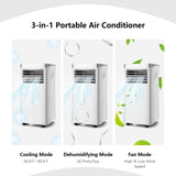 Portable Air Conditioner, 10000 BTU AC Cooling Unit with Remote Control,