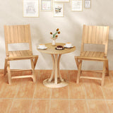 Tangkula 2/4 Pieces Folding Patio Chairs(Slat Back)