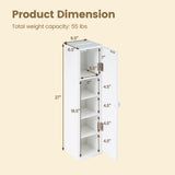 Tangkula Slim Bathroom Storage Cabinet with Door