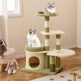 Tangkula Cute Cat Tree with Sisal Scratching Posts