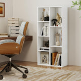 Tangkula 7-Cube Bookcase | Freestanding Storage Organizer with 7 Open Cubbies