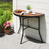 Tangkula Half Round Folding Event Table