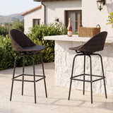 Tangkula Patio Swivel Bar Stools Set of 2/4