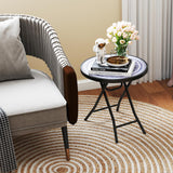 Tangkula Round Folding Side Table