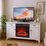 Tangkula 18 Inch Electric Fireplace Heater with 7-Color Dimmable Flame
