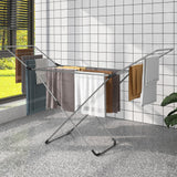 Tangkula Folding Clothes Drying Rack, Lightweight Aluminum Laundry Drying Rack w/Adjustable Wings