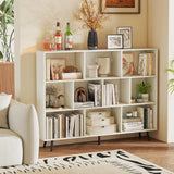 Tangkula 10-Cube Bookcase Modern 55”L Storage Bookshelf