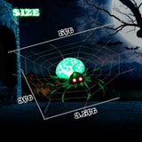 Tangkula 5 FT Halloween Inflatable Spider with Cobweb