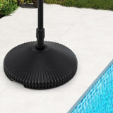 Tangkula Shell Shaped Patio Umbrella Base