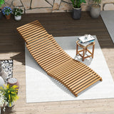 Tangkula Patio Folding Wooden Lounge Chair